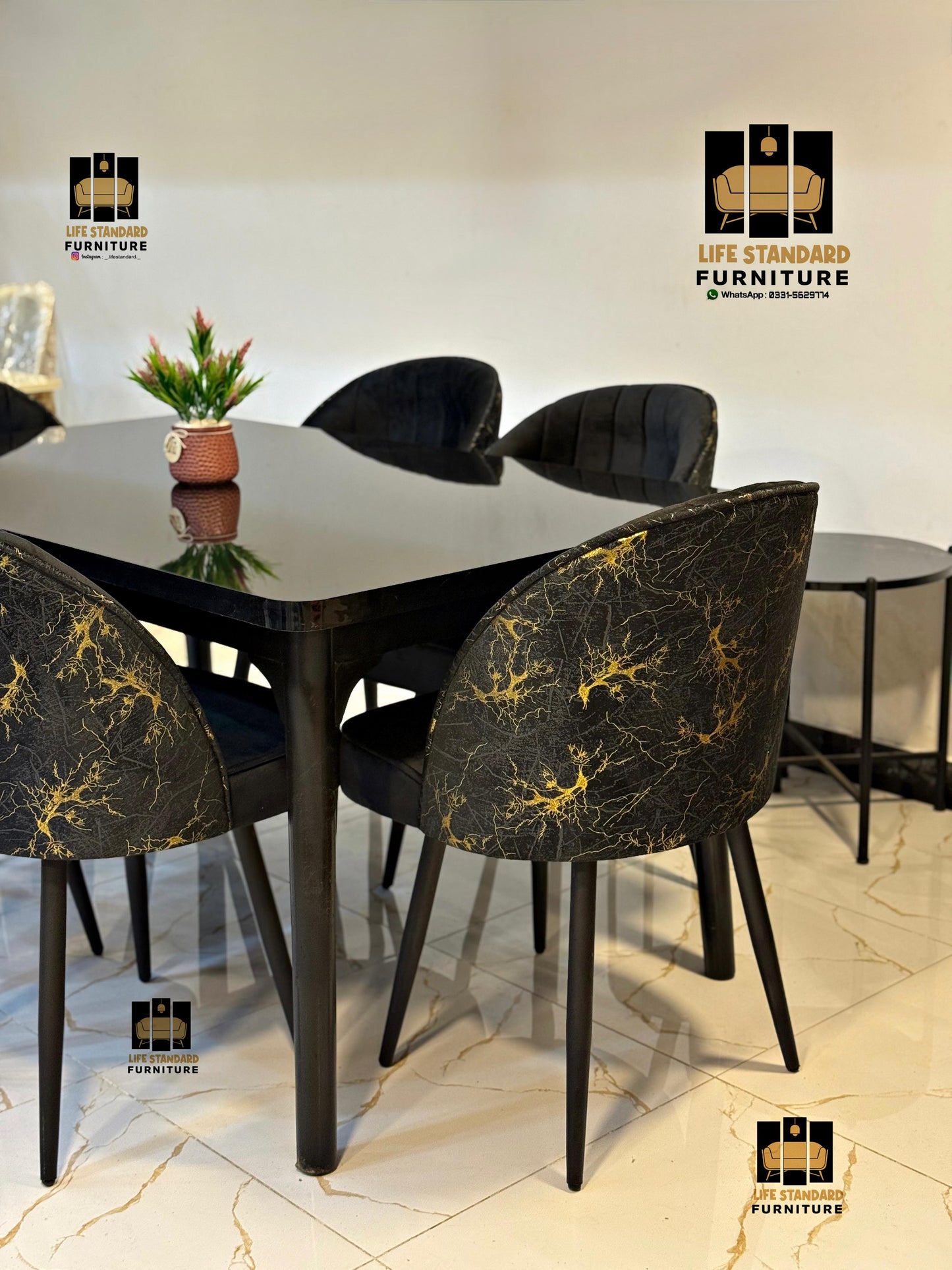 Modern Elegance 6-Seater Dining Table Set