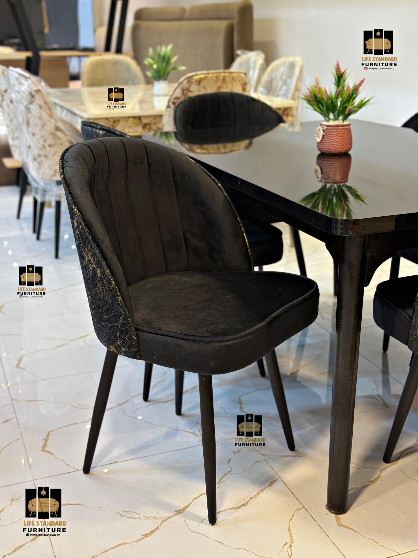 Modern Elegance 6-Seater Dining Table Set