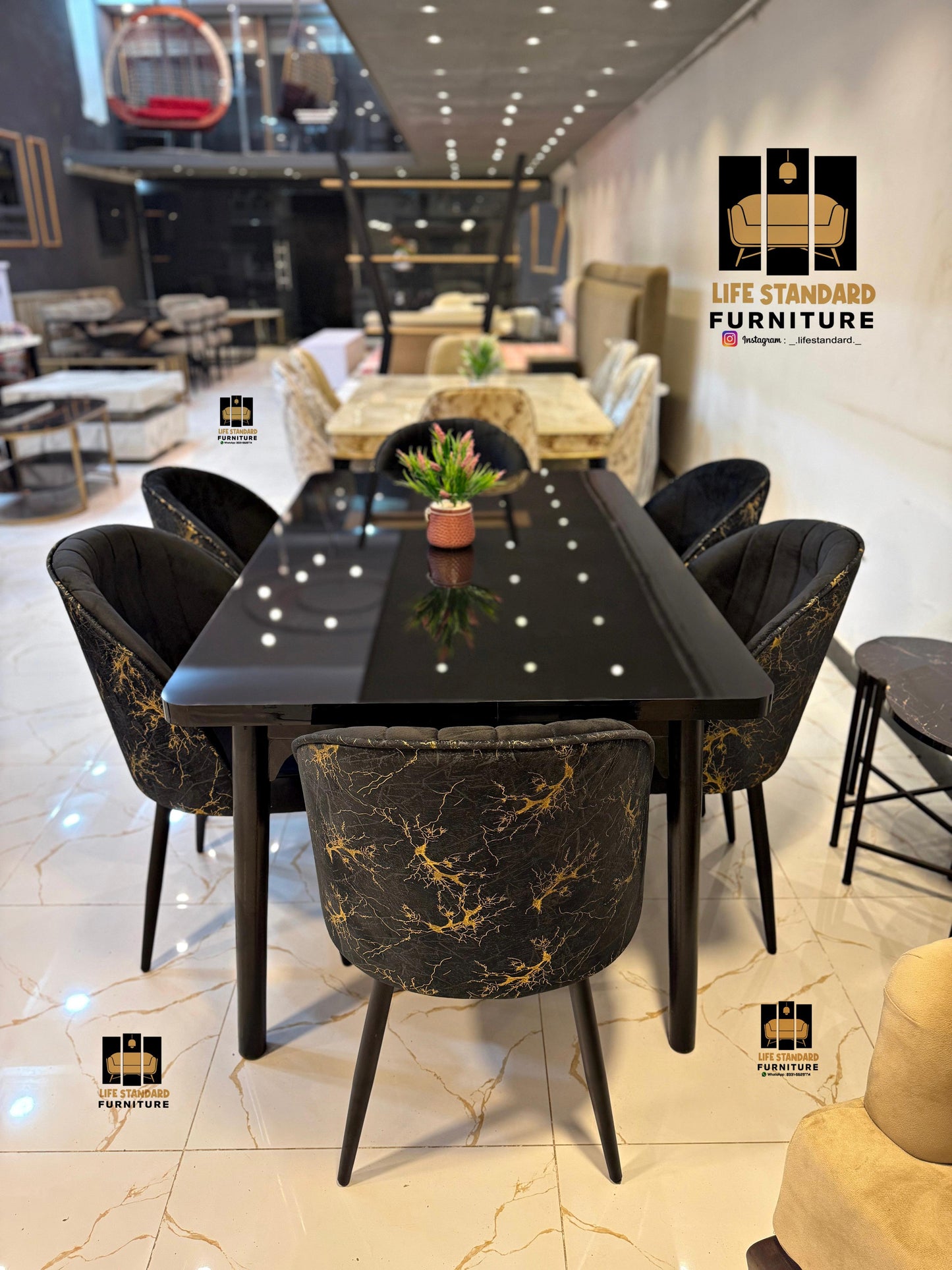 Modern Elegance 6-Seater Dining Table Set