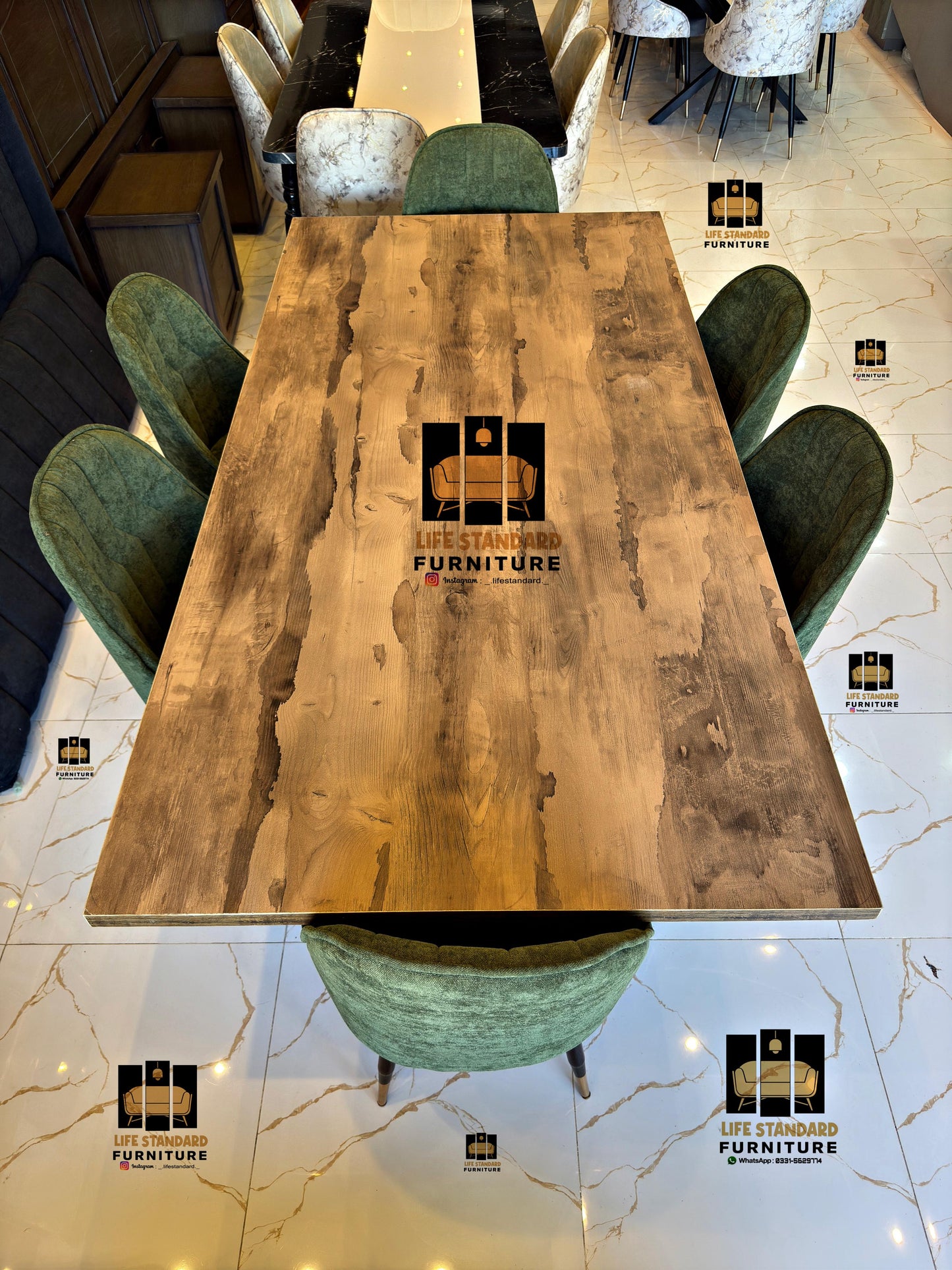 Elegant 6-Seater Dining Table – Perfect Blend of Style & Comfort