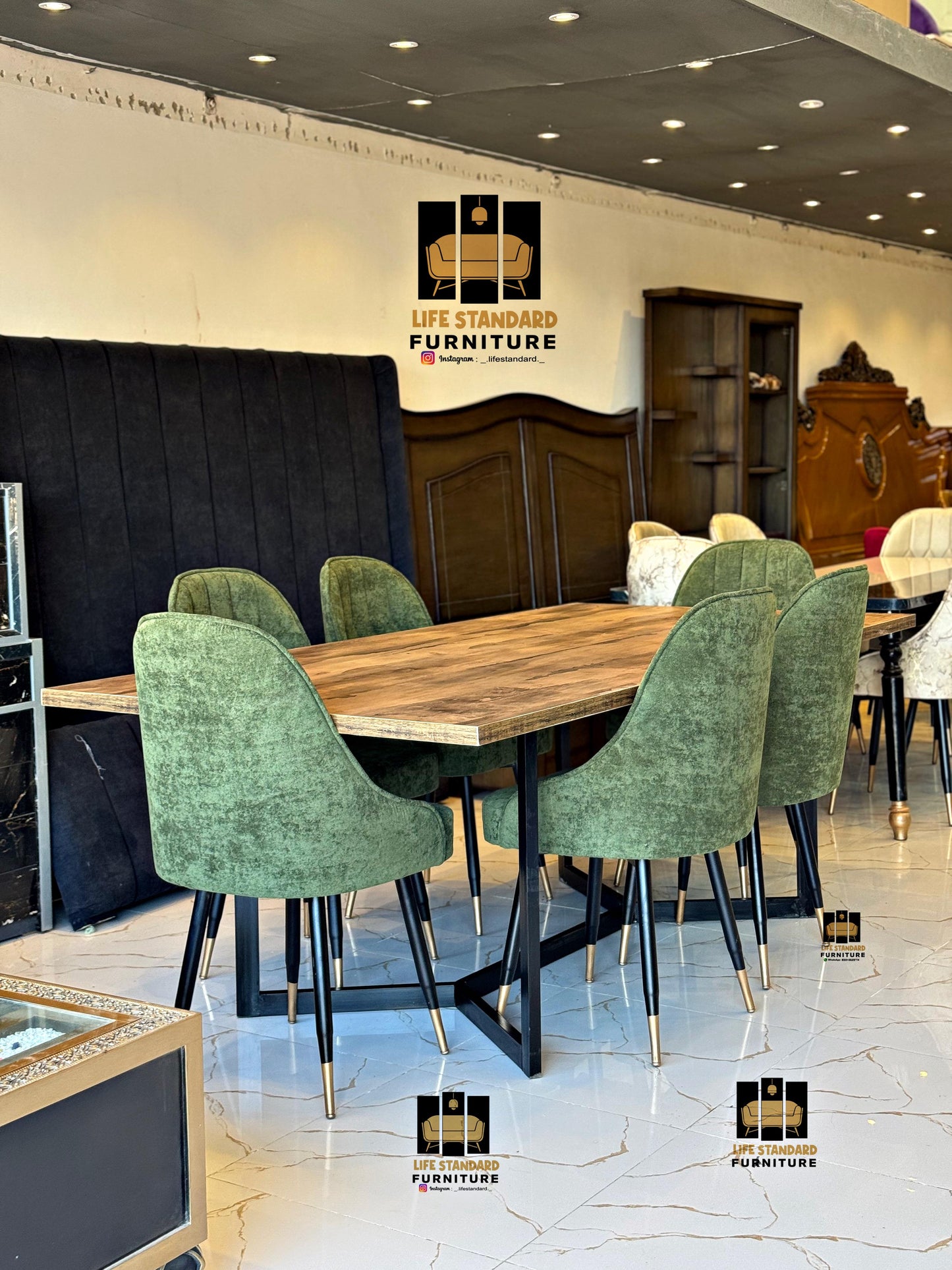 Elegant 6-Seater Dining Table – Perfect Blend of Style & Comfort