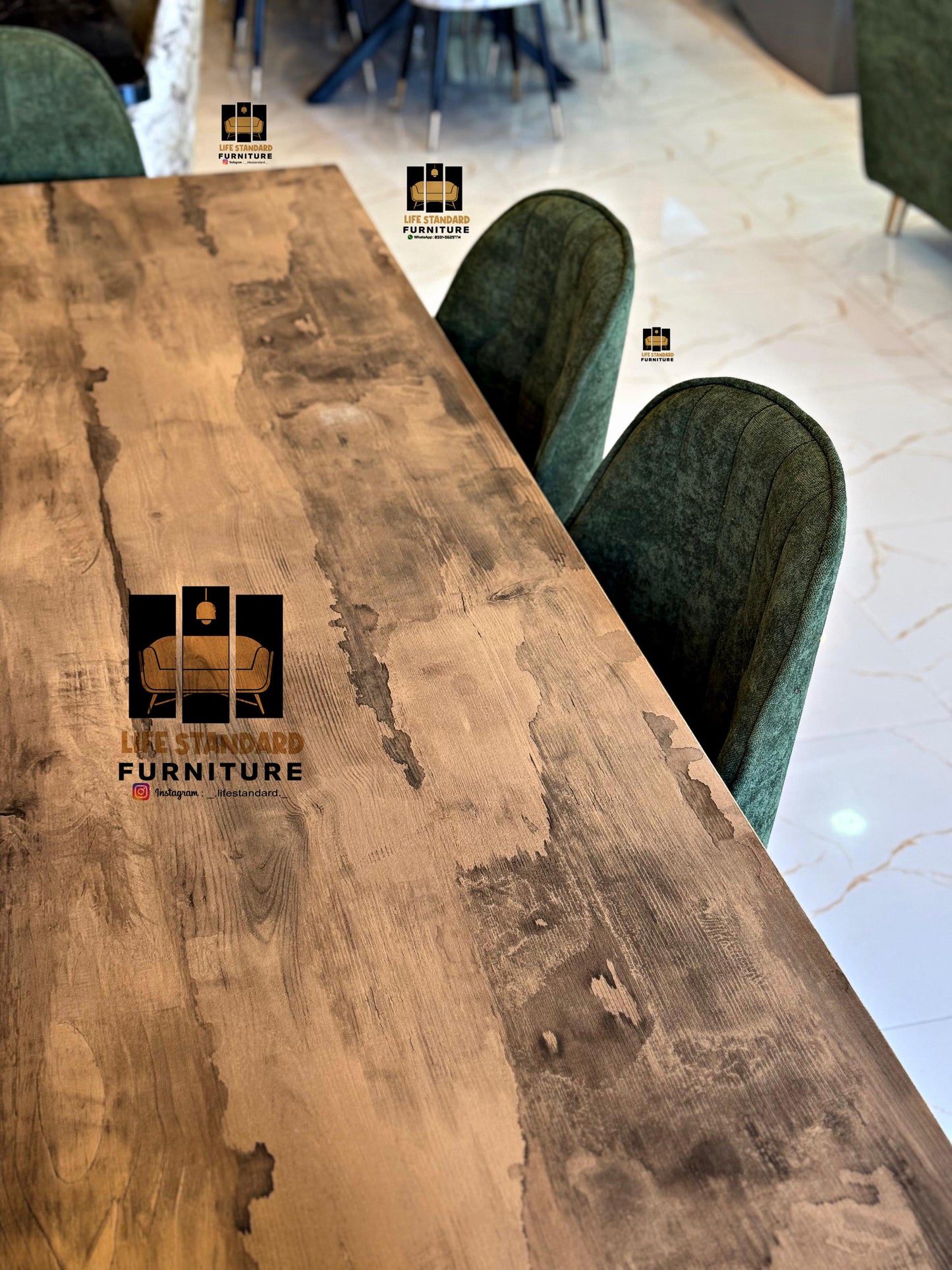 Elegant 6-Seater Dining Table – Perfect Blend of Style & Comfort