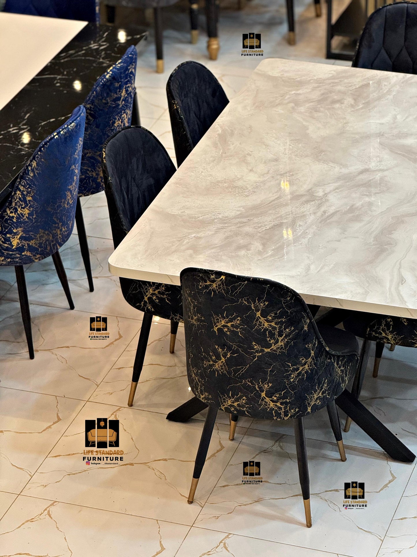 Elegant 6-Seater Dining Table Set – Modern Luxury Meets Everyday Comfort