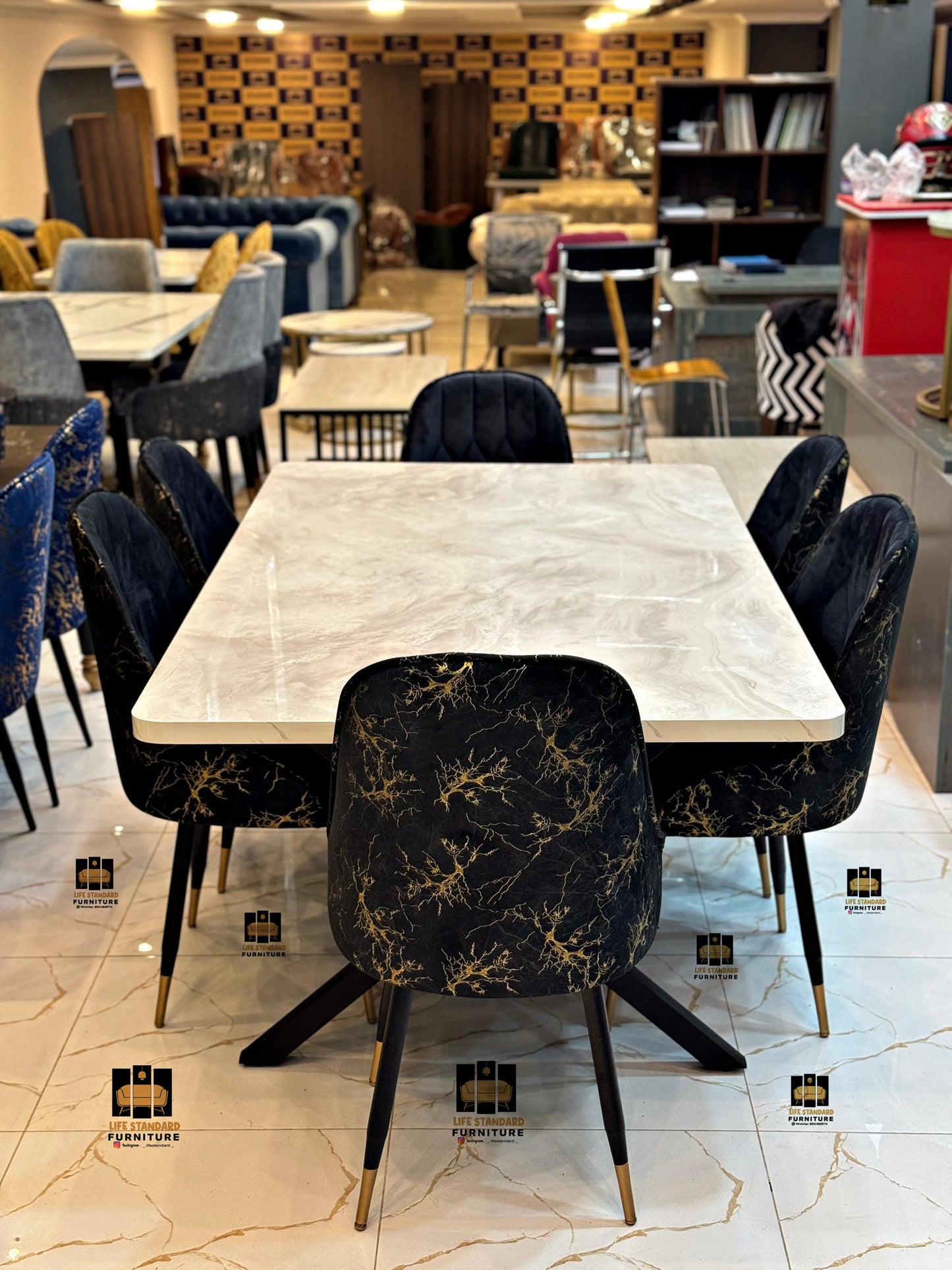 Elegant 6-Seater Dining Table Set – Modern Luxury Meets Everyday Comfort