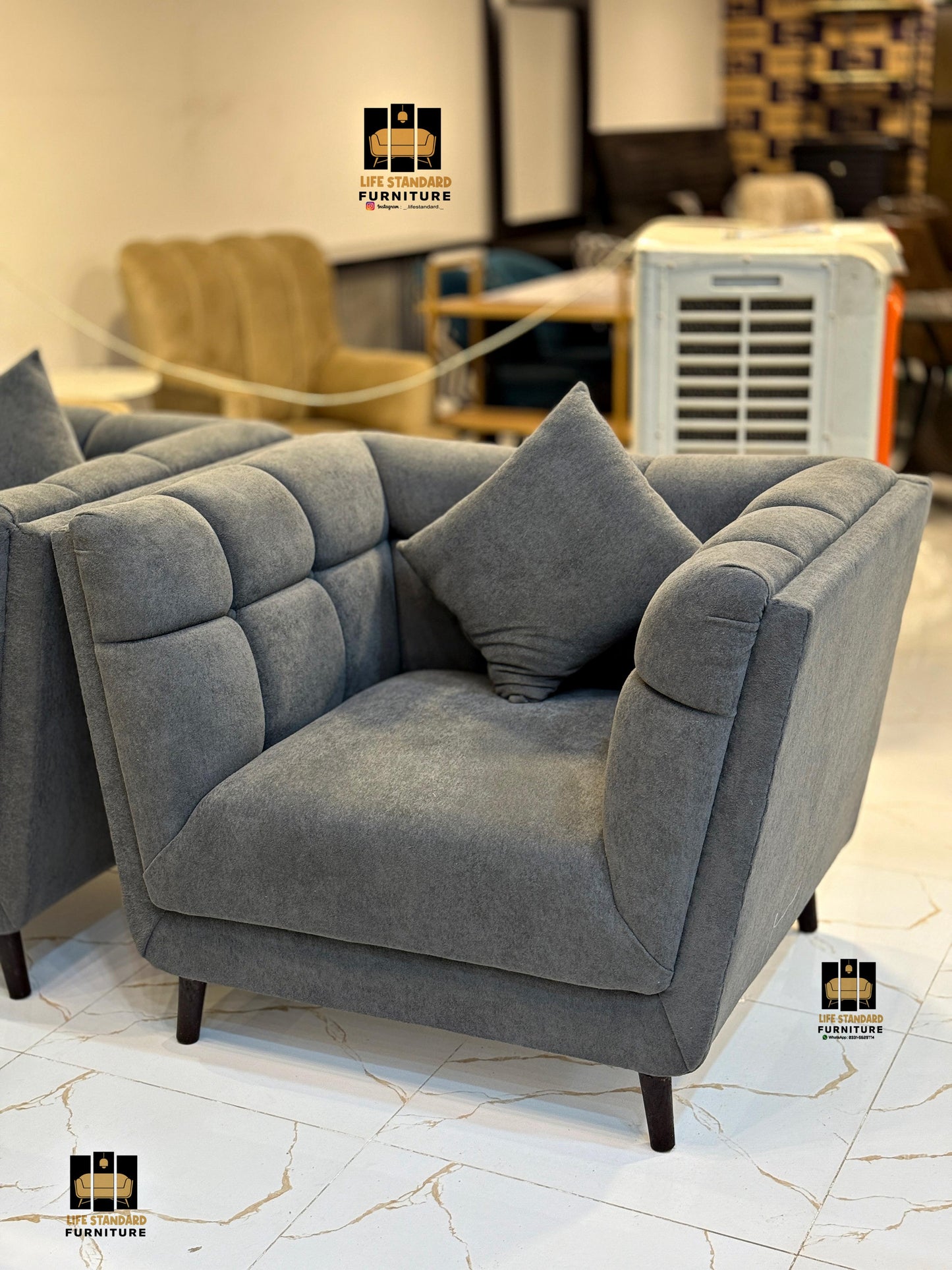Premium 7-Seater Sofa Set in Towel Fabric – Modern Comfort Meets Elegant Design