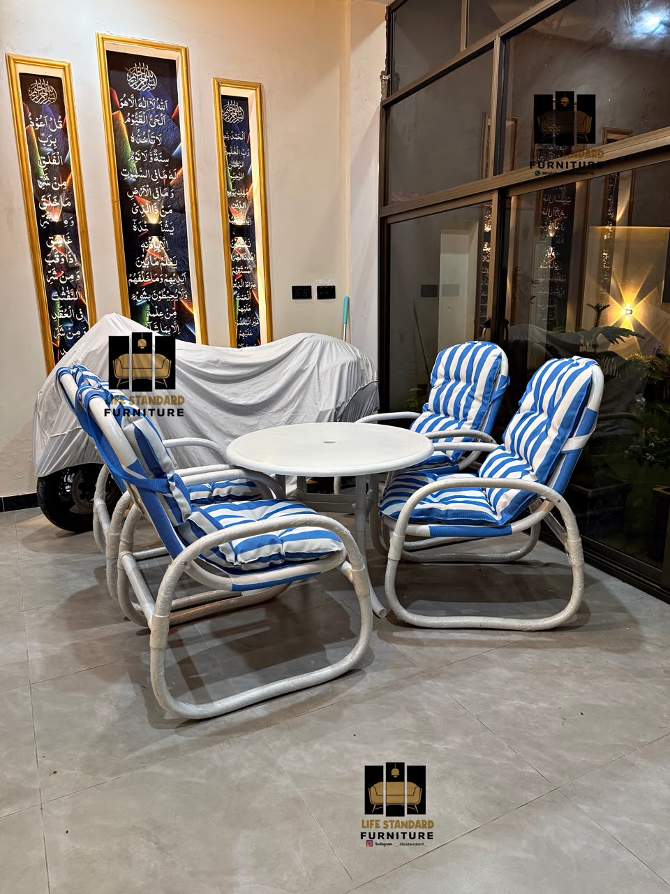 ๐ฟโจ Premium Outdoor Garden Chair Set with Umbrella โ Comfort Meets Outdoor Luxury โ๏ธ๐ช