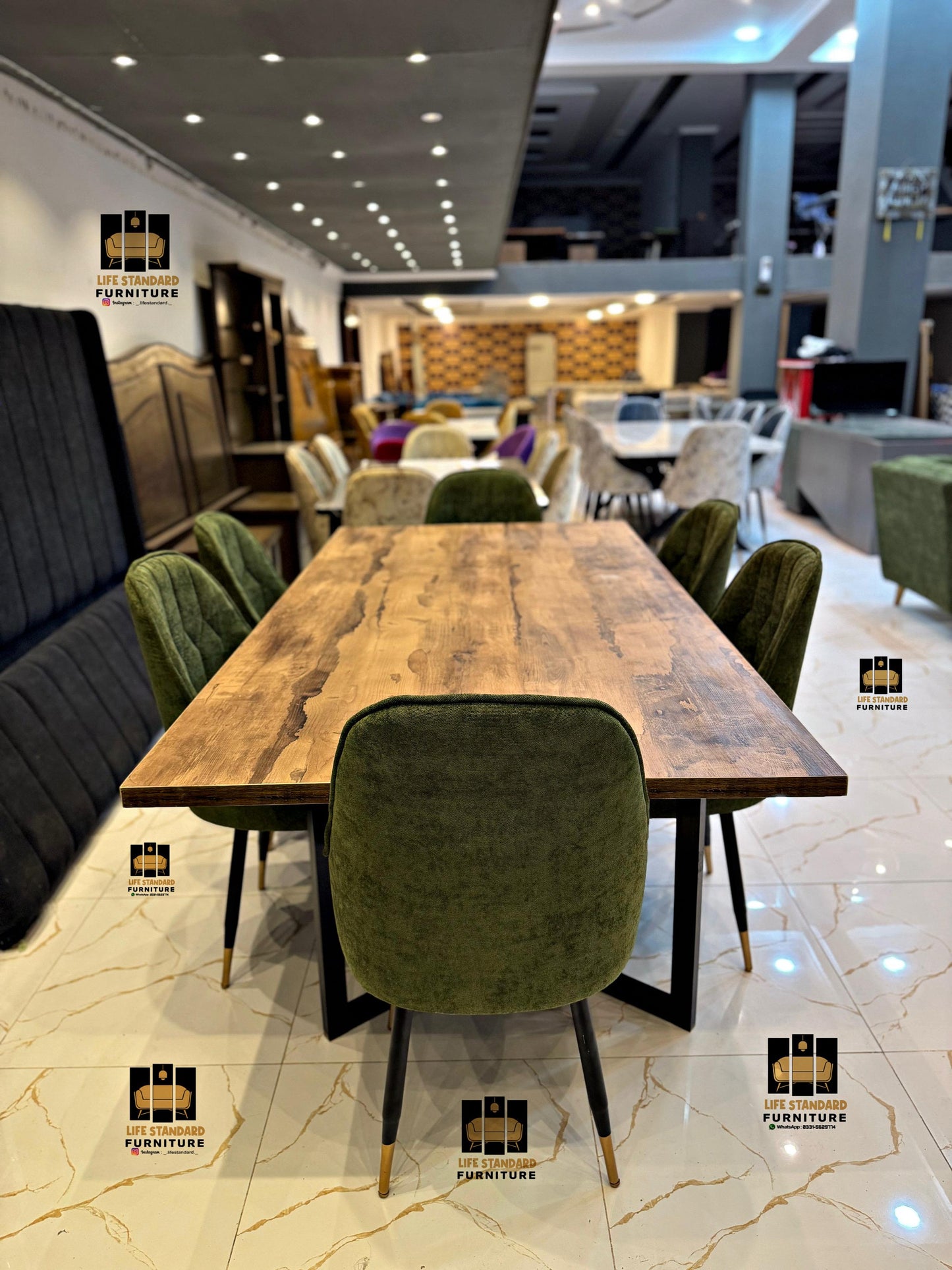 Elegant 6-Seater Dining Table – Perfect Blend of Style & Comfort