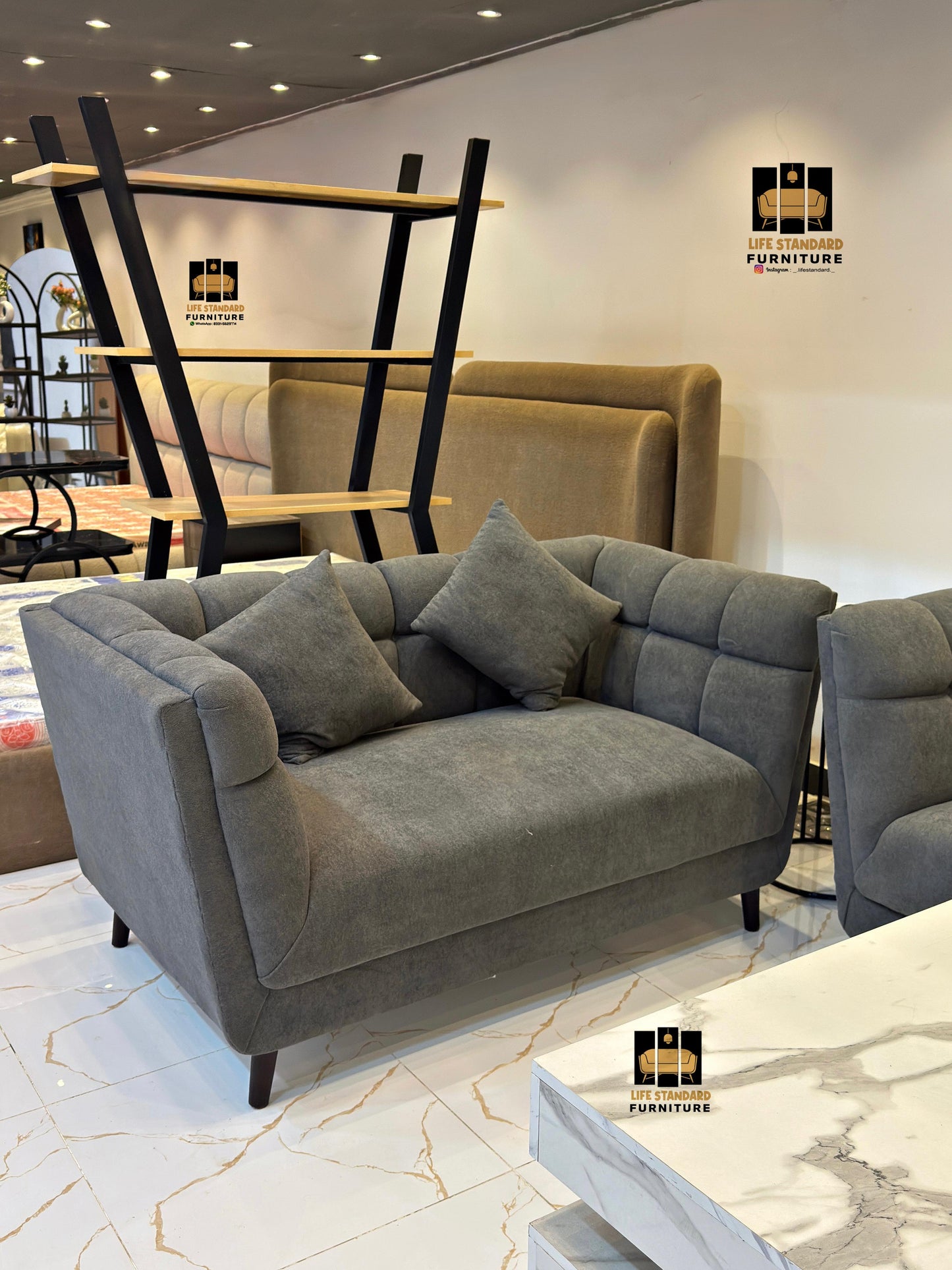 Premium 7-Seater Sofa Set in Towel Fabric – Modern Comfort Meets Elegant Design