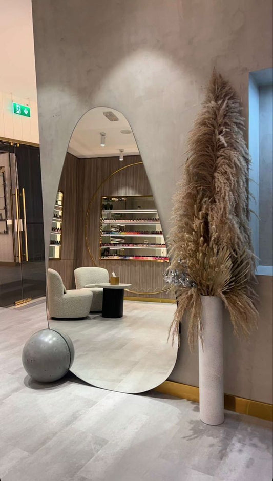 Luxury Oversized Irregular Full-Length Mirror – Modern Artistic Statement ( Dimensions 2.5ft x 5ft )