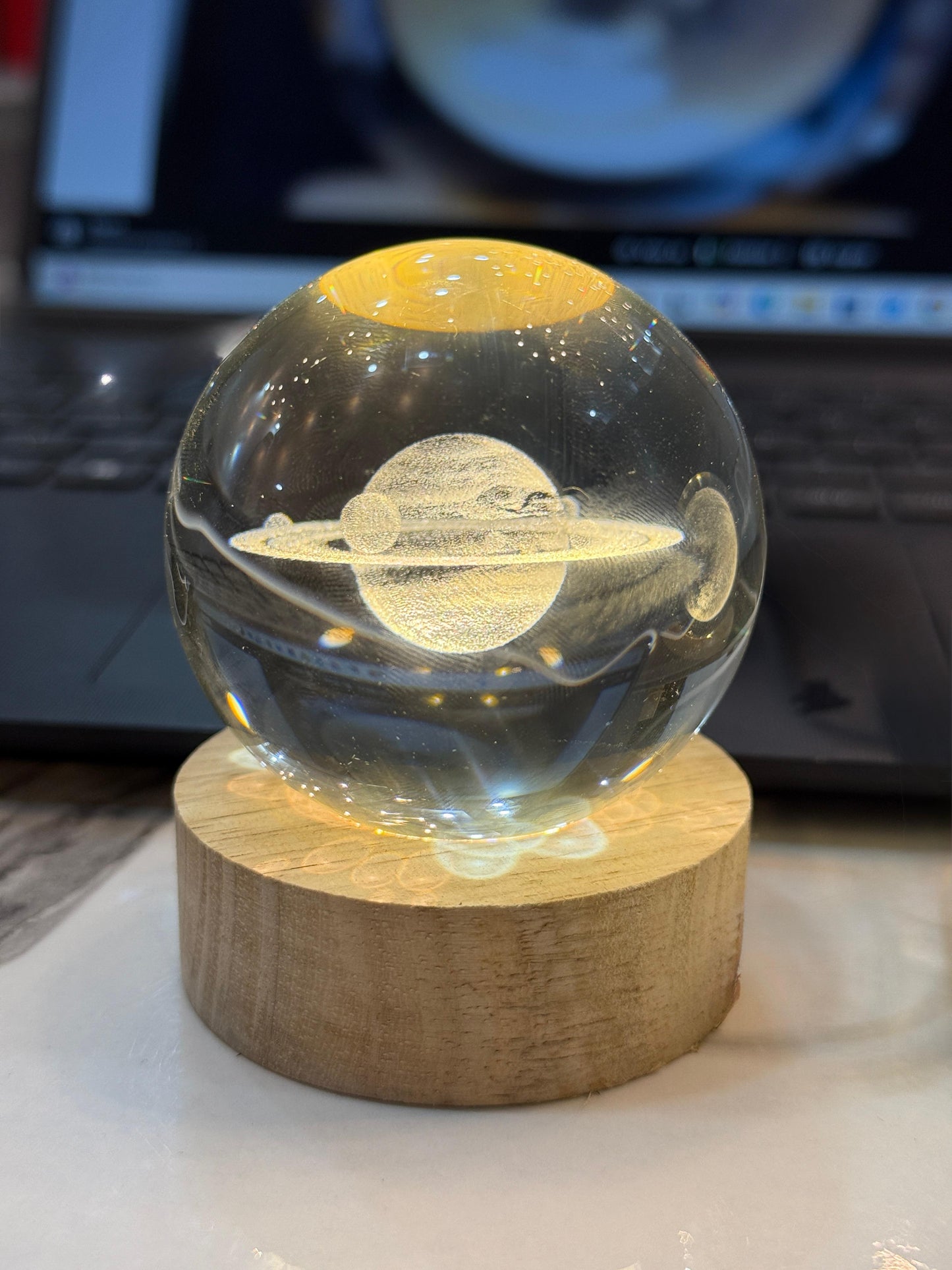 3D Crystal Globe LED Lamp Collection