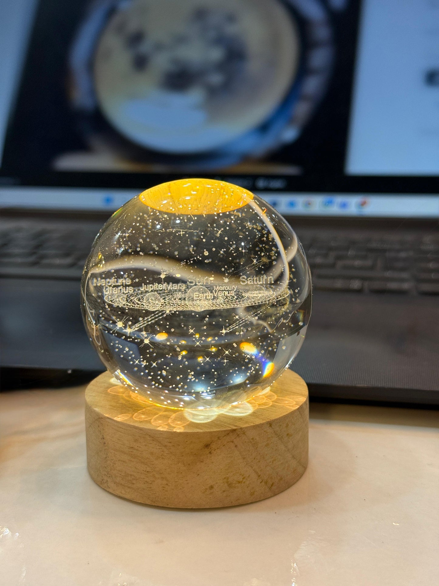 3D Crystal Globe LED Lamp Collection