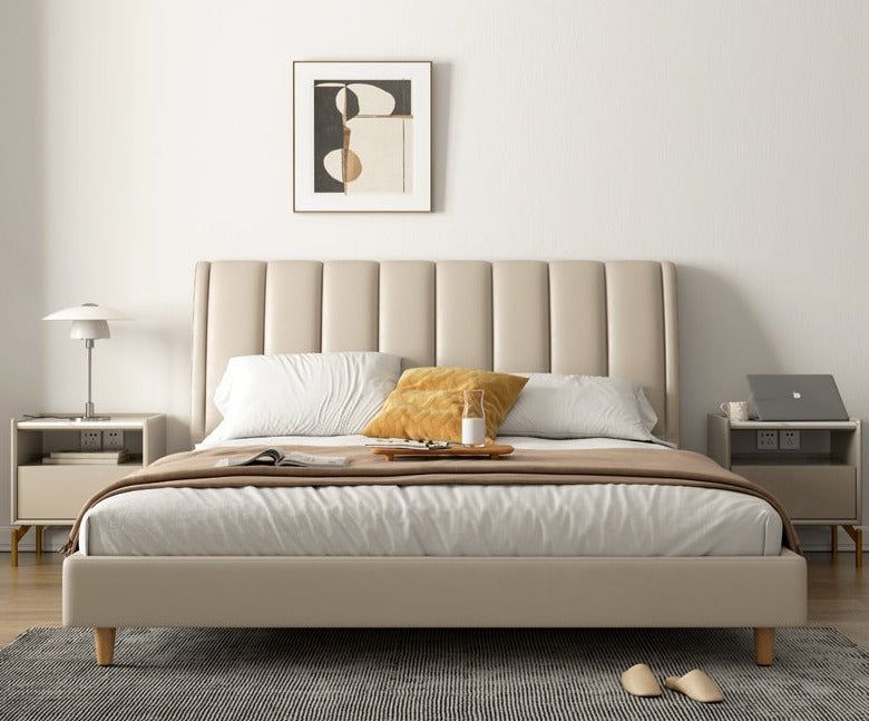 Modern Upholstered Bed – Minimalist Design with Lasting Comfort ✨