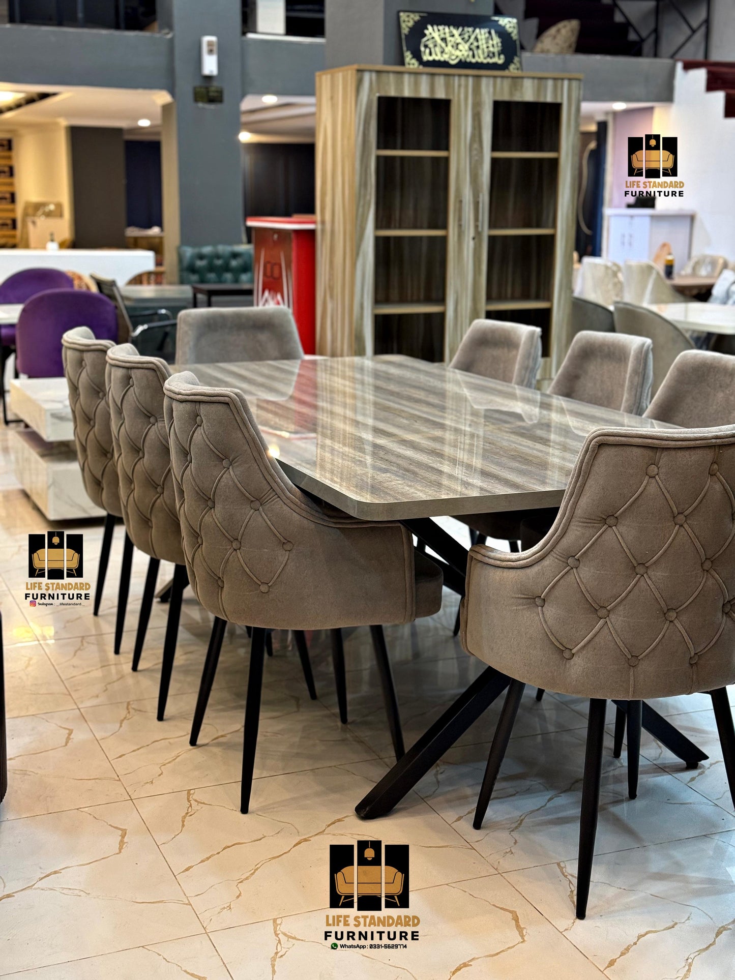 Seven Seater Luxury Dining Table Set — A Masterpiece of Modern Elegance and Timeless Craftsmanship