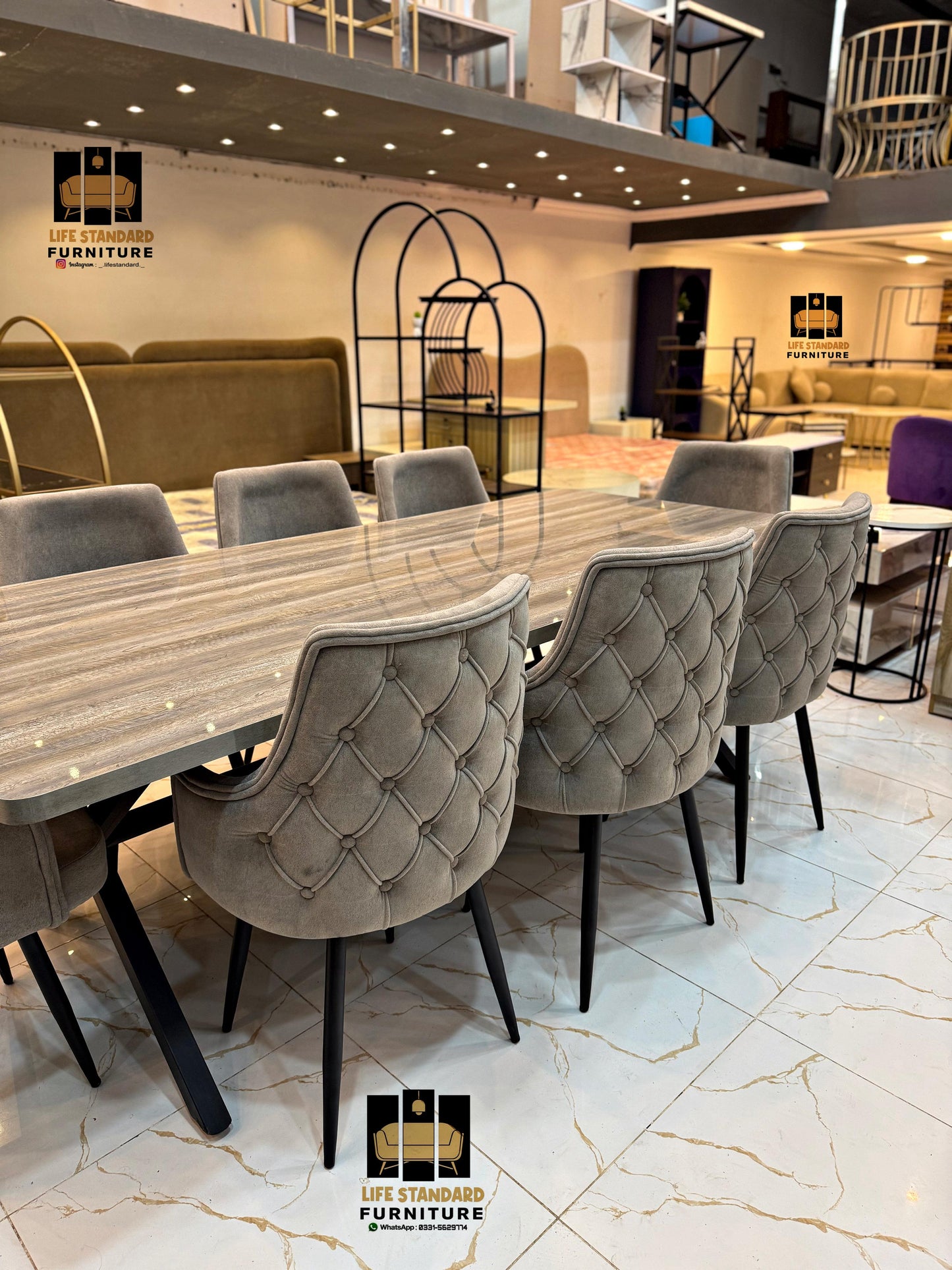 Seven Seater Luxury Dining Table Set — A Masterpiece of Modern Elegance and Timeless Craftsmanship