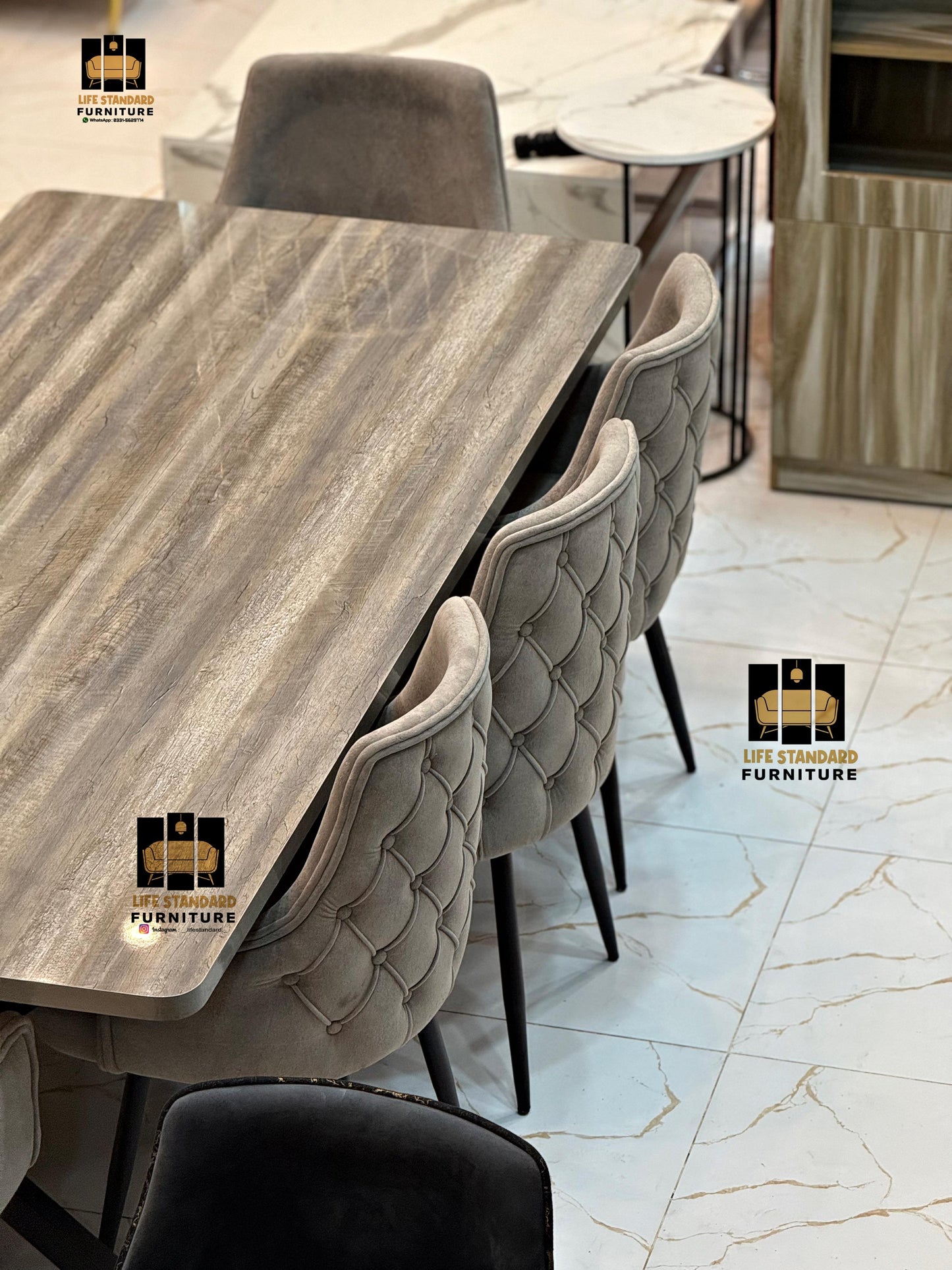 Seven Seater Luxury Dining Table Set — A Masterpiece of Modern Elegance and Timeless Craftsmanship