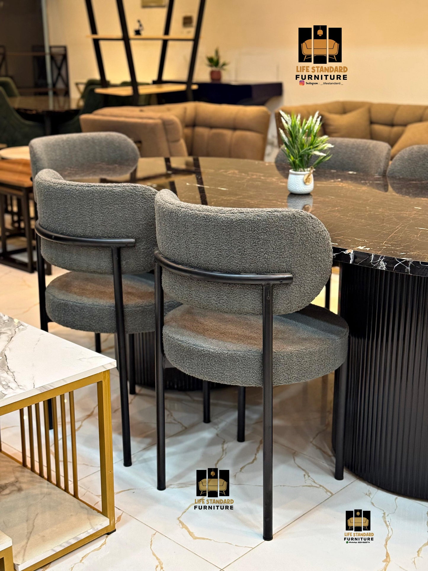 Luxury 6 Seater Modern Dining Table Set — Elegance in Every Detail