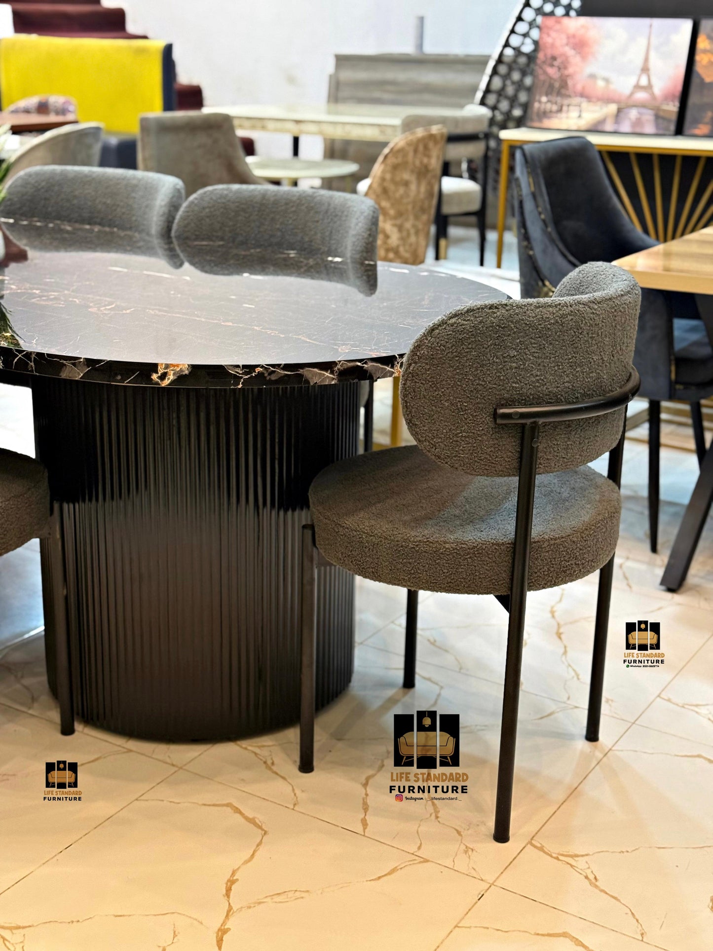 Luxury 6 Seater Modern Dining Table Set — Elegance in Every Detail