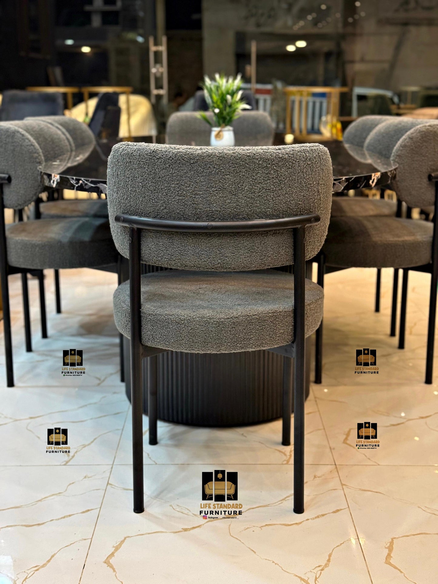 Luxury 6 Seater Modern Dining Table Set — Elegance in Every Detail