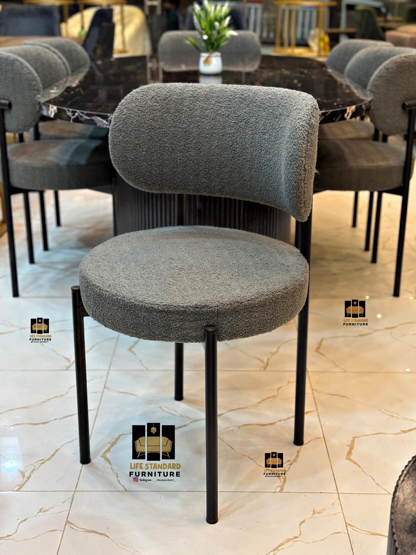 Luxury 6 Seater Modern Dining Table Set — Elegance in Every Detail