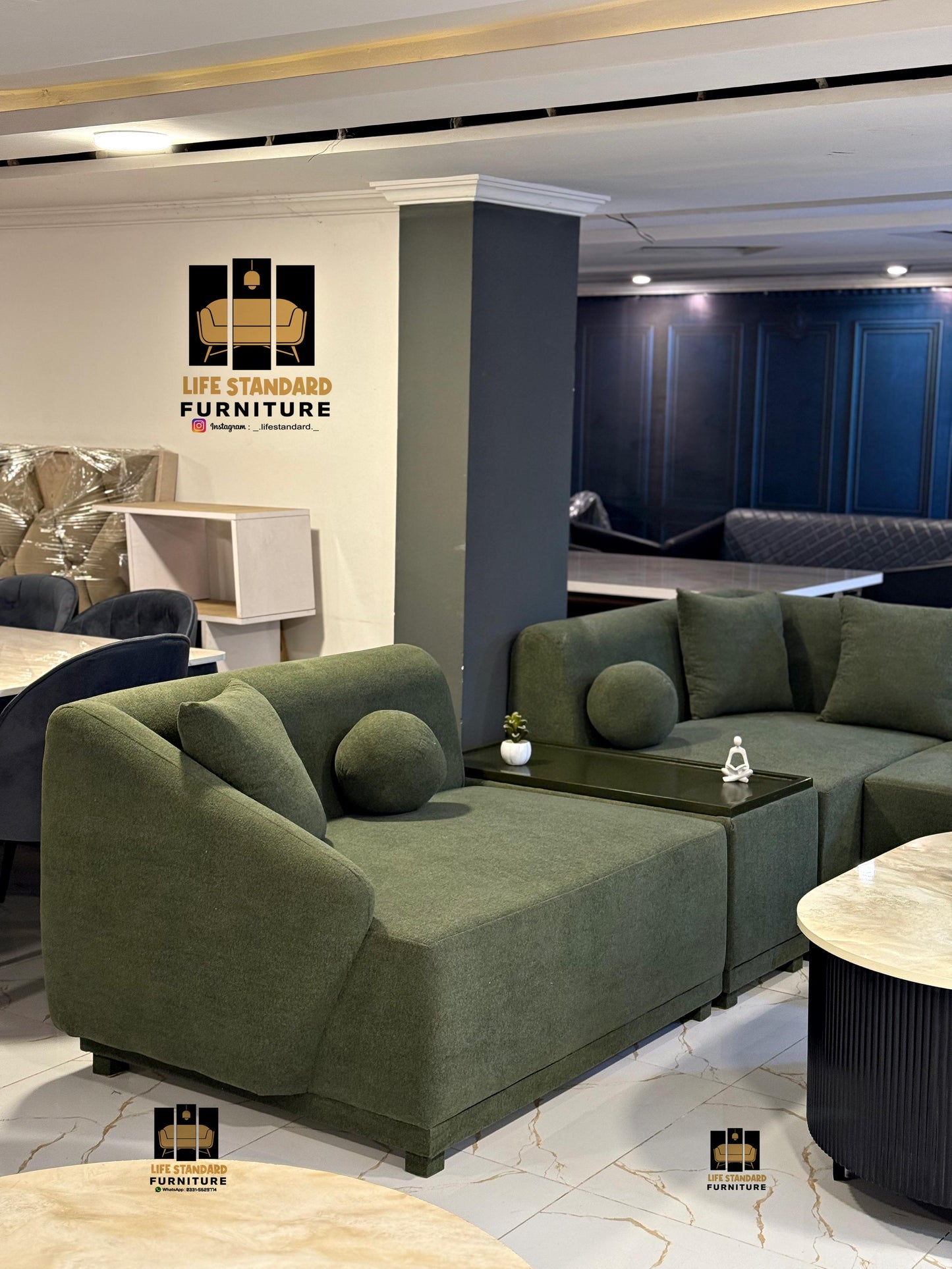 Luxury Modern Seven- Seater Sofa Set – Premium Towel Fabric Collection