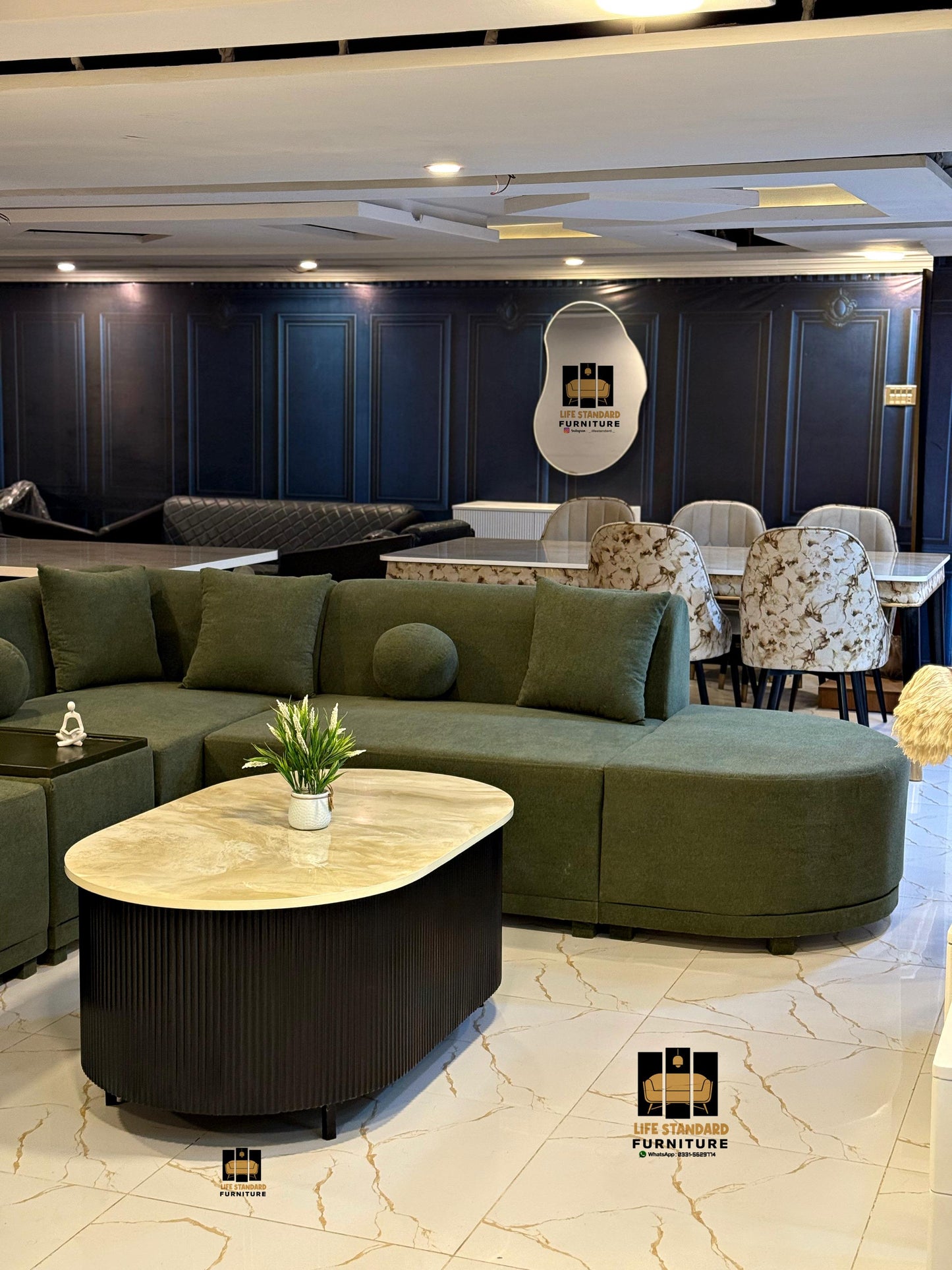 Luxury Modern Seven- Seater Sofa Set – Premium Towel Fabric Collection
