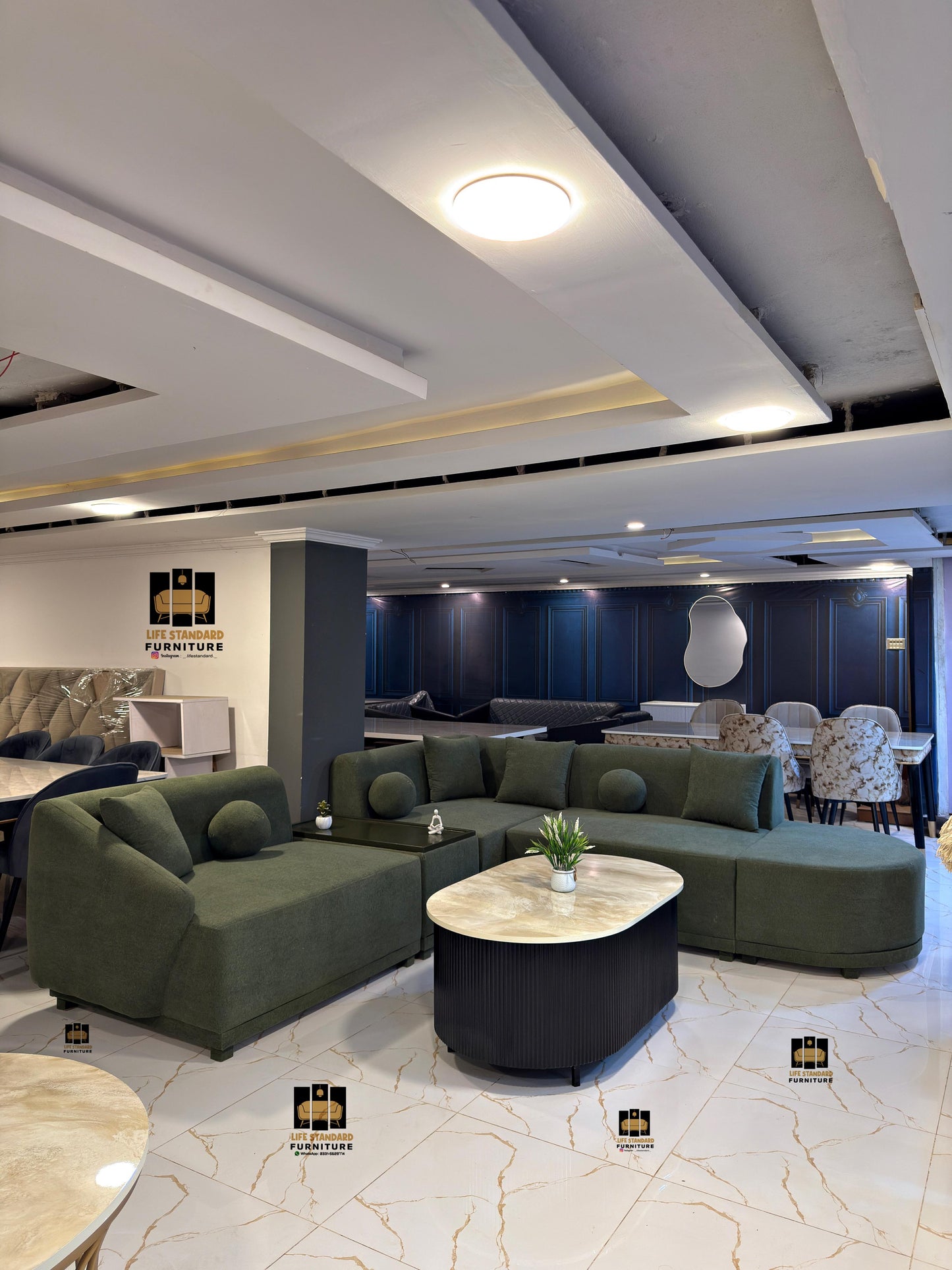 Luxury Modern Seven- Seater Sofa Set – Premium Towel Fabric Collection