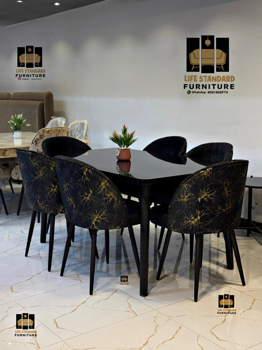 Modern Elegance 6-Seater Dining Table Set