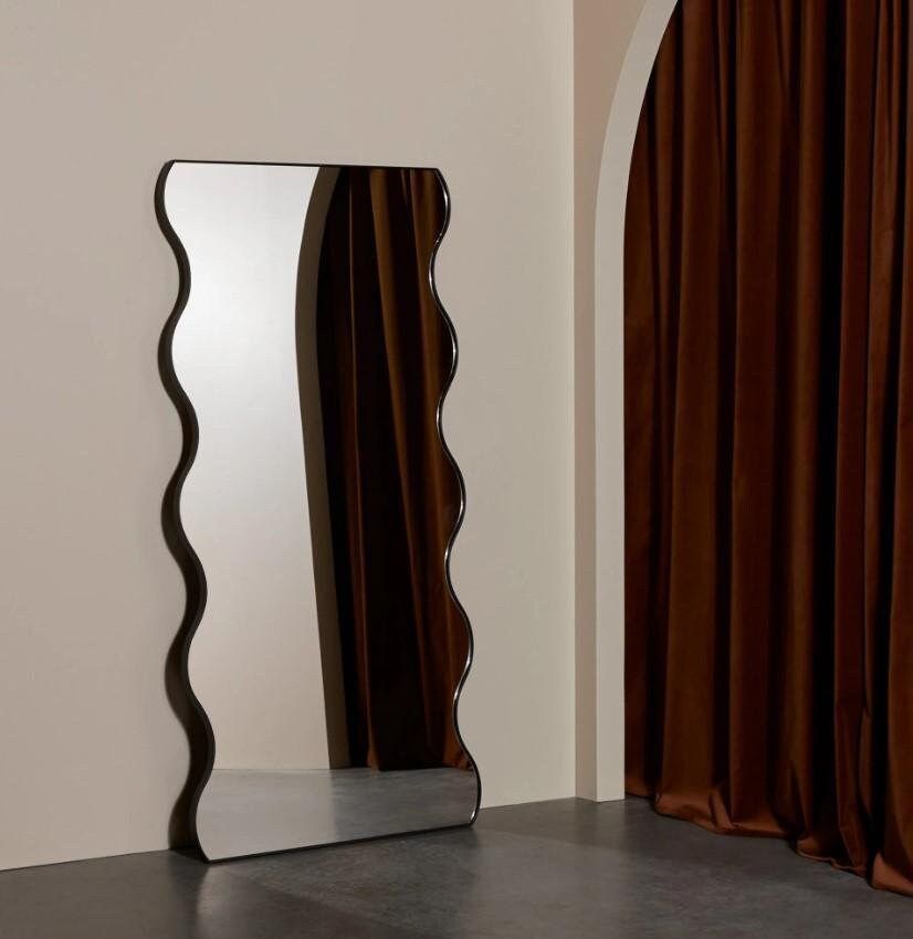 Wavy Edge Full-Length Mirror – Modern Statement Piece (Dimensions 2.5ft by 6ft )