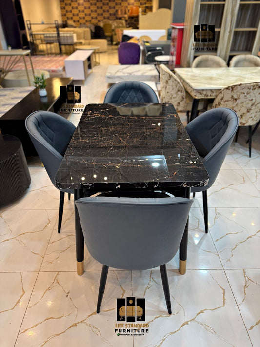 Luxury 4 Seater Dining Table Set