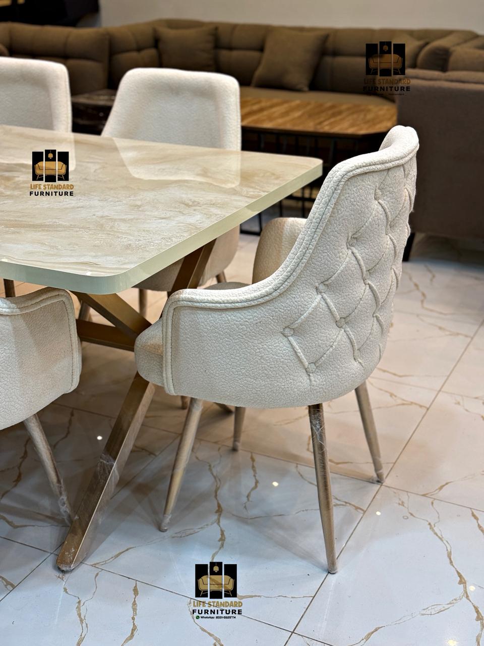 Luxury 8 Seater Dining Table Set Modern Elegance and Comfort 🍽️