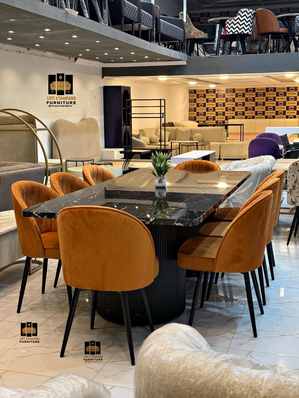 Luxury 8 Seater Dining Table Set Modern Elegance with Premium Finish 🍽️