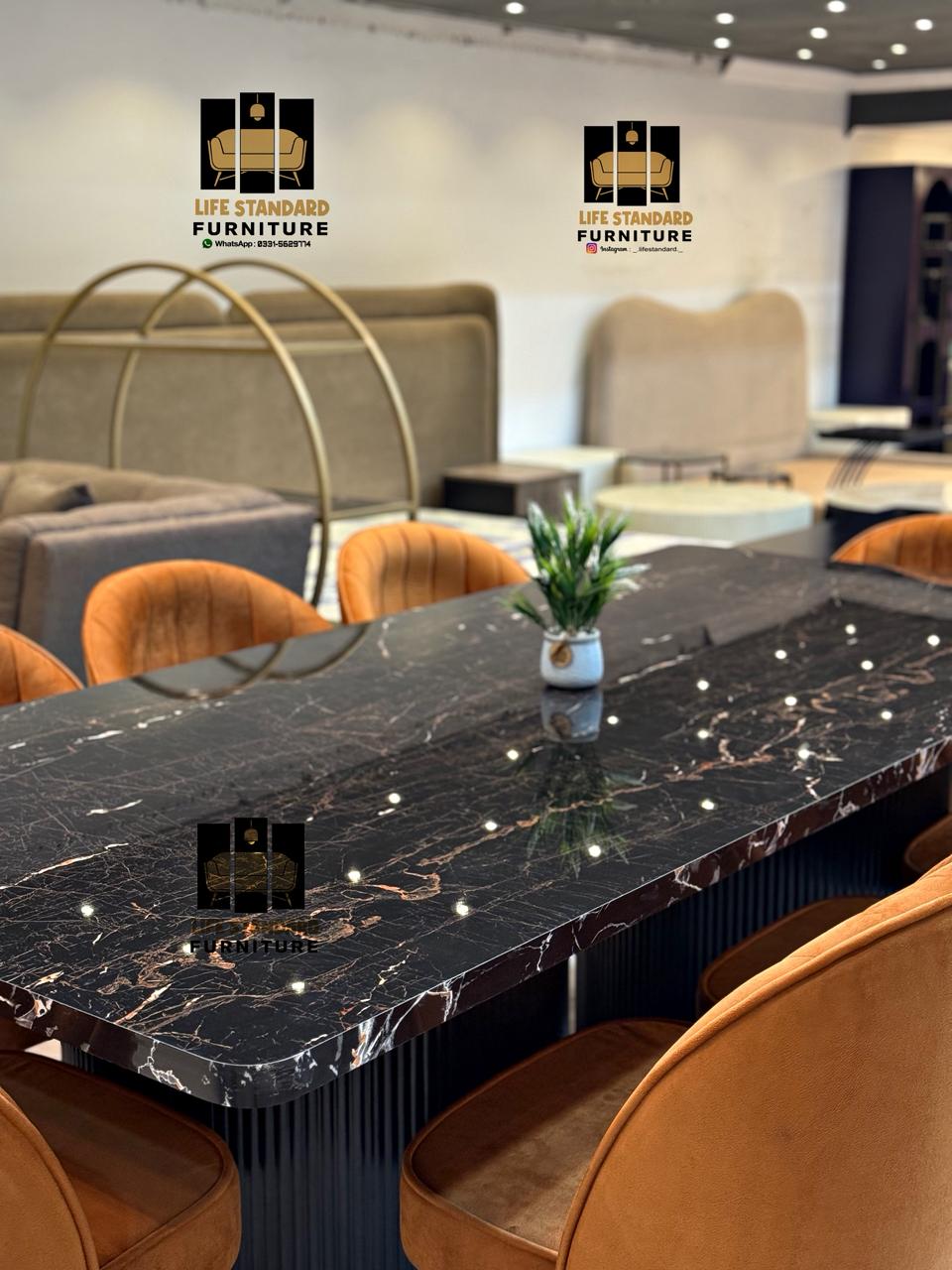 Luxury 8 Seater Dining Table Set Modern Elegance with Premium Finish 🍽️