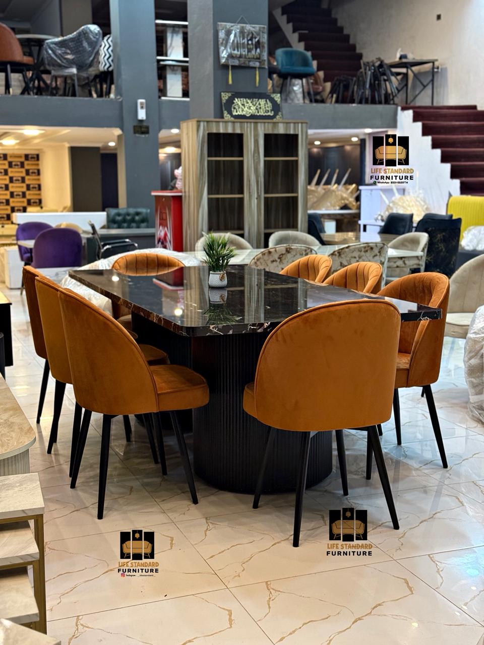 Luxury 8 Seater Dining Table Set Modern Elegance with Premium Finish 🍽️