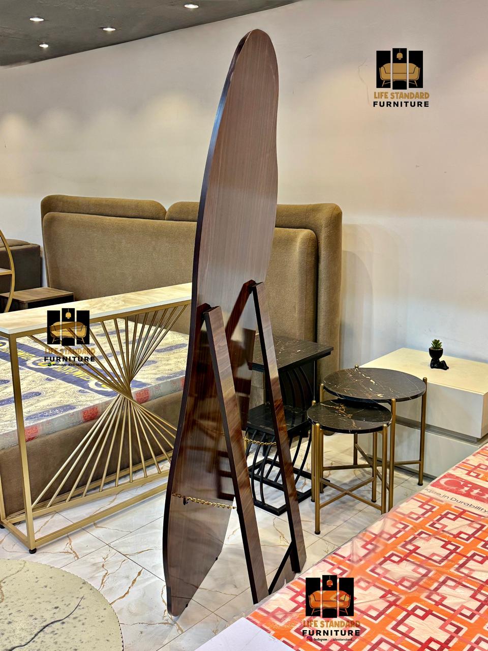Luxury Full Length Designer Mirror Modern Wave Shape with Premium MDF Frame ✨