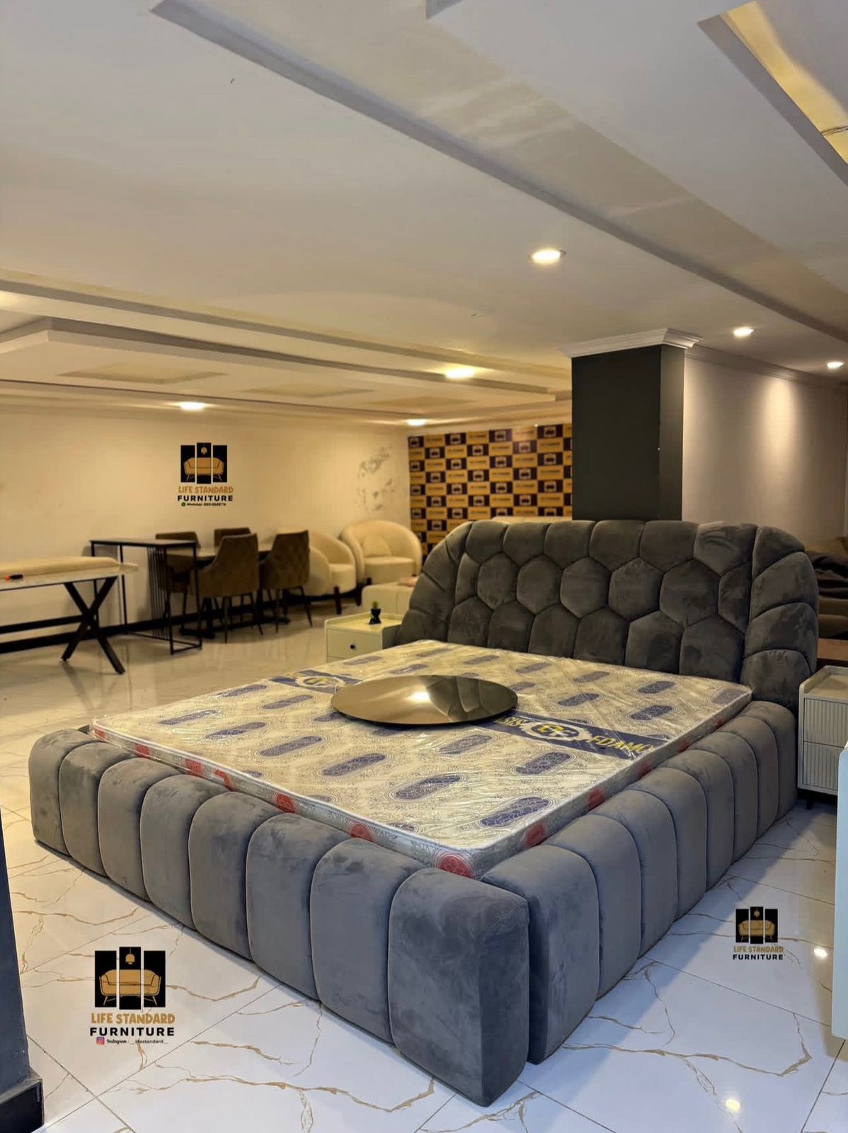 Luxury Modern Upholstered Bed Premium Comfort & Elegant Design🛏️