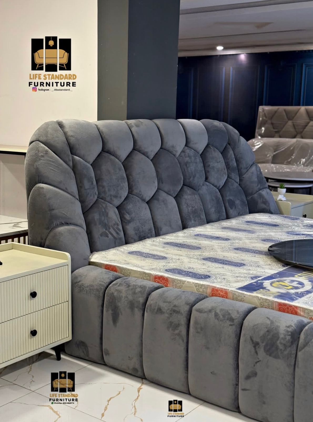 Luxury Modern Upholstered Bed Premium Comfort & Elegant Design🛏️