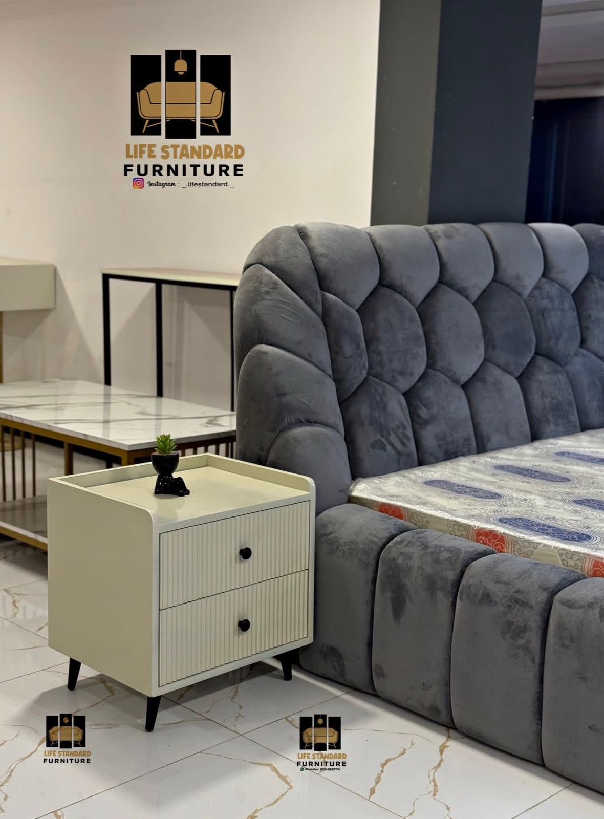 Luxury Modern Upholstered Bed Premium Comfort & Elegant Design🛏️